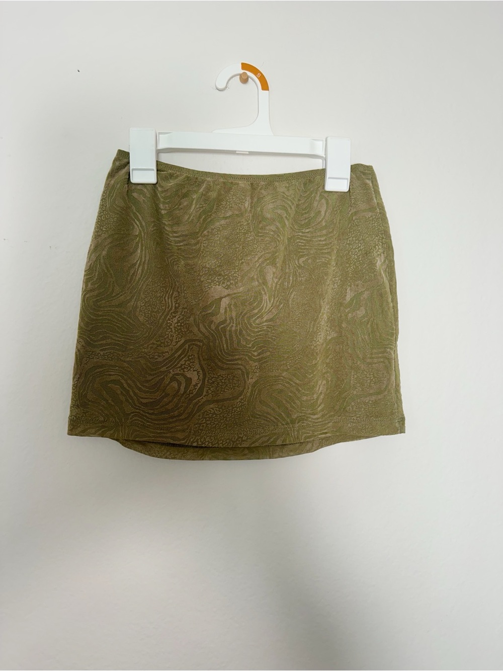 Motel Rocks Olive Swirl Mini Skirt